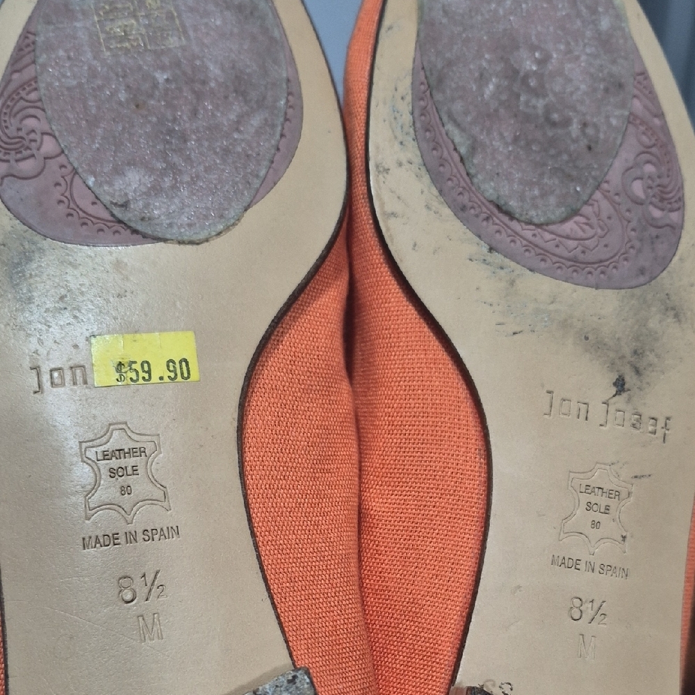 On Running Orange Embroidered Loafers - Picture 3 of 4